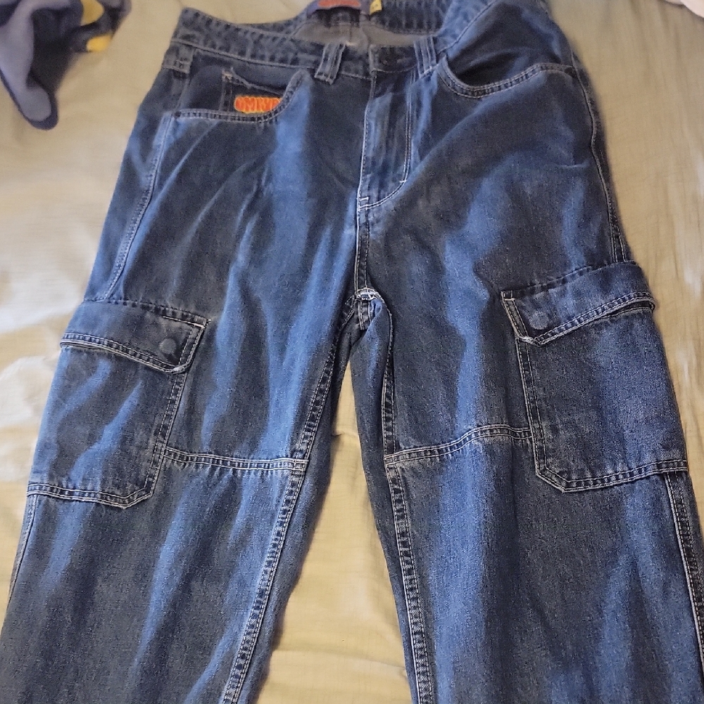 Empyre Dark Blue Cargo Jeans
